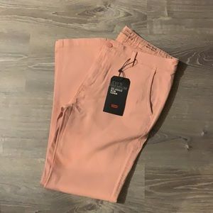 Trendy Acid-Tie Dye Wash LEVI Pink Men’s Chinos